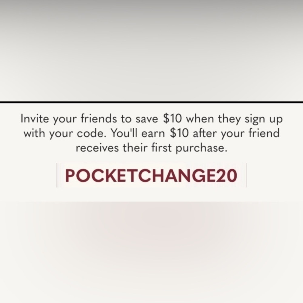 Join poshmark today. Use my code: pocketchange20. You get $10& so do I.‌‌